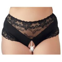 Cottelli Collection Трусики с доступом 3ХL черные