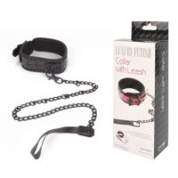 Ошейник с поводком COLLAR WITH LEASH цвет чёрный арт. EK-3103