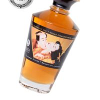SHUNGA СЪЕДОБНОЕ МАСЛО ДЛЯ МАССАЖА SHUNGA CARAMEL KISSES, РАЗОГРЕВАЮЩЕЕ, КАРАМЕЛЬ, 100 МЛ