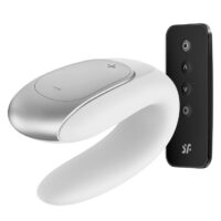 Satisfyer Парный вибратор Satisfyer Double Fun с возможностью управления через пульт и приложение (белый)