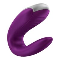 Satisfyer Парный вибратор Satisfyer Double Fun с возможностью управления через пульт и приложение (фиолетовый)