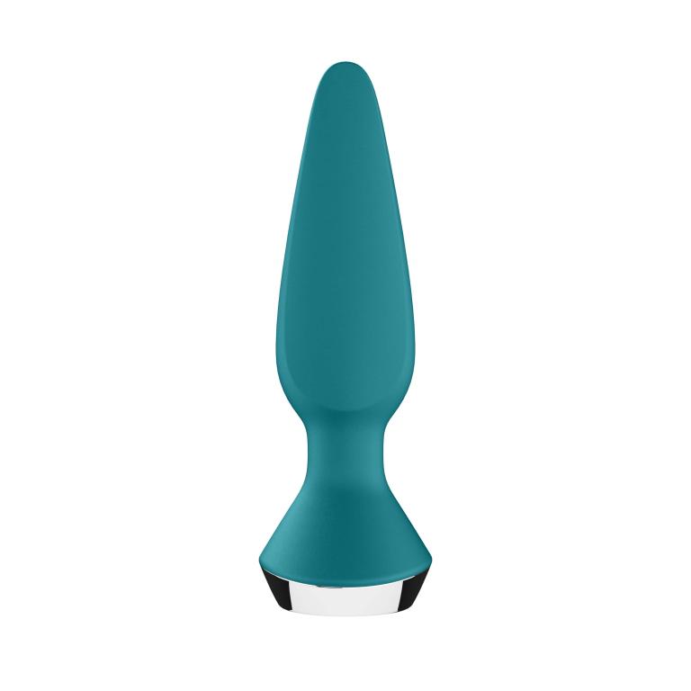 4003214GREEN-df-1 Satisfyer Анальная пробка с вибрацией Satisfyer Plug Ilicious 1 (мятный)