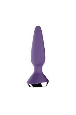 4003221PUR-df-1-r Satisfyer Анальная пробка с вибрацией Satisfyer Plug Ilicious 1 (малиновый)