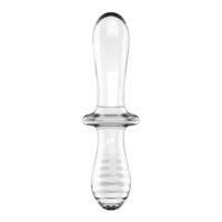 SATISFYER Двусторонний фаллоимитатор Satisfyer Double Crystal, стекло, прозрачный, 19,5 см