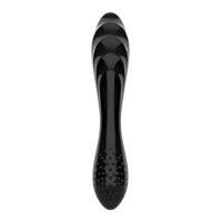 SATISFYER Двухсторонний стеклянный стимулятор Satisfyer Dazzling Crystal 11 (черный)