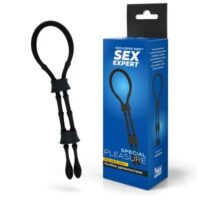 SEX EXPERT Эрекционное кольцо "ЛАССО" чёрное арт. SEM-55155