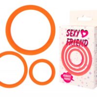SEXY FRIEND ЭРЕКЦИОННОЕ КОЛЬЦО набор 3шт цвет оранжевый