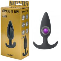 LOLA Анальная пробка со смещенным центром тяжести Delight Black 8010-02