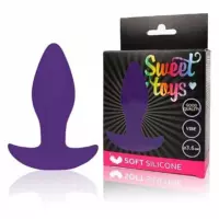 SWEET TOYS Анальная втулка с вибрацией L 85 мм D 36 мм, цвет фиолетовый