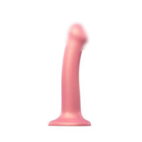 Гибкий фаллоимитатор Strap-on-me DILDO MONO DENSITE Розовый Металлик размер Medium