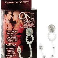Эрекционное виброкольцо с анальной цепочкой One Touch Plus Couple's Enhancer