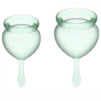 Satisfyer Набор менструальных чаш Feel good Menstrual Cup (light green)
