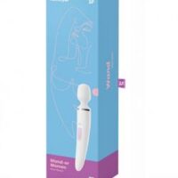 Универсальный вибромассажер Satisfyer Wand-er Woman (White/Chrome)
