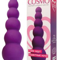 COSMO ВИБРОМАССАЖЁР цвет фиолетовый, L 120 мм D 15x25x36 мм арт. CSM-23046