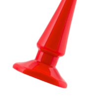 TOYFA Анальная втулка Black & Red by TOYFA, водонепроницаемая, ПВХ, красная, 10 см, Ø 3 см