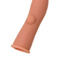 Насадка реалистичная KOKOS EXTREME SLEEVE с имитацией пирсинга, TPE, телесная, 14.7 см