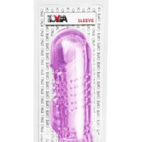 Насадка на пенис с дополнительной стимуляцией TOYFA Basic, TPE, фиолетовый, 13 см 818017-4