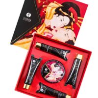 Набор Shunga «Секрет Гейши» (Geisha's Secret), 5 средств, аромат клубника и шампанское